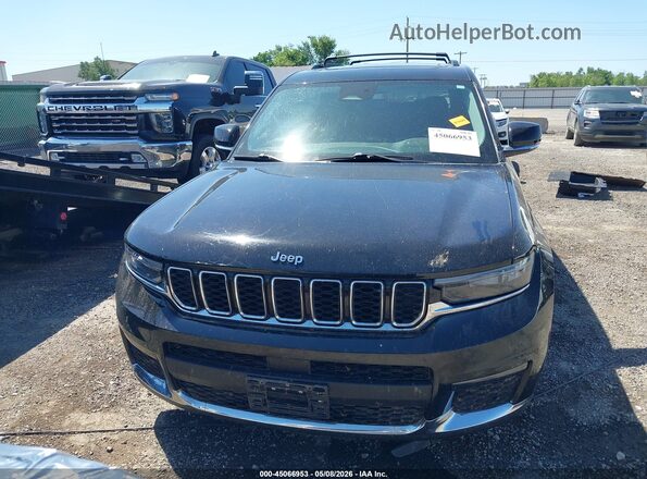 1C4RJKBG5M8104534 2021 JEEP GRAND CHEROKEE L Black Widok zestawu wskaźników