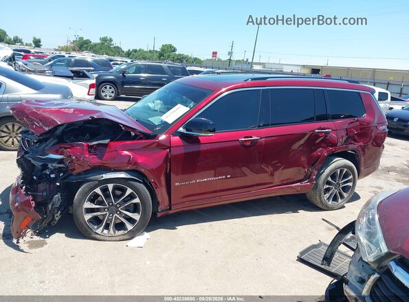 1C4RJKDG8M8132843 2021 JEEP GRAND CHEROKEE L Red Панорамний вид салону 360°