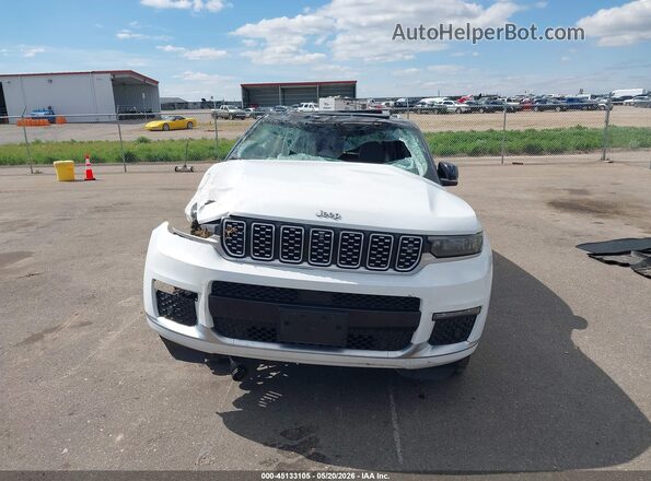 1C4RJKEG5M8195896 2021 JEEP GRAND CHEROKEE L White Вид щитка приладів