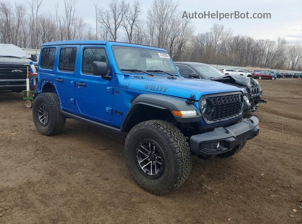 1C4RJXDN8SW658734 2025 JEEP WRANGLER Blue წინა მარჯვენა