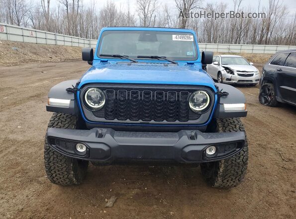 1C4RJXDN8SW658734 2025 JEEP WRANGLER Blue წინა ხედი