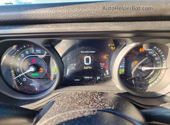 1C4RJXN69SW509921 2025 JEEP WRANGLER Blue Widok zestawu wskaźników