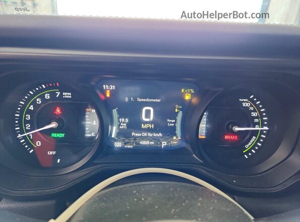 1C4RJXP66RW189996 2024 JEEP WRANGLER Gray Вид щитка приладів