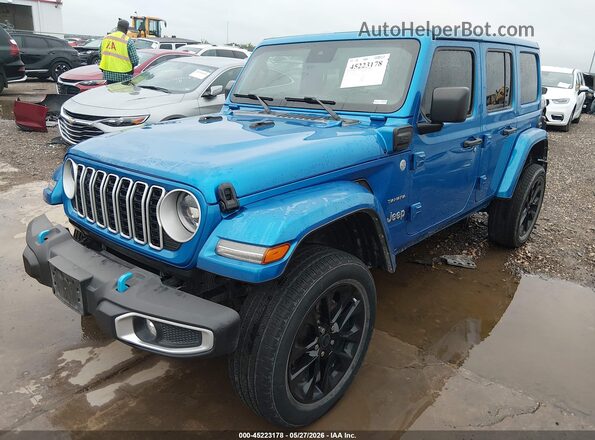 1C4RJXP67RW189361 2024 JEEP WRANGLER Синий Передняя левая четверть