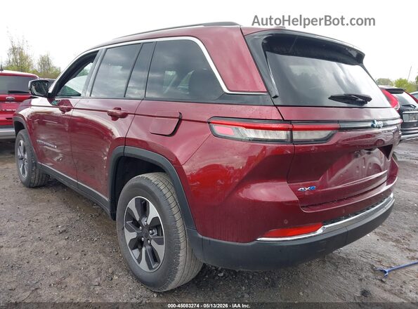 1C4RJYB68PC649414 2023 JEEP GRAND CHEROKEE 4XE Maroon Tył lewy