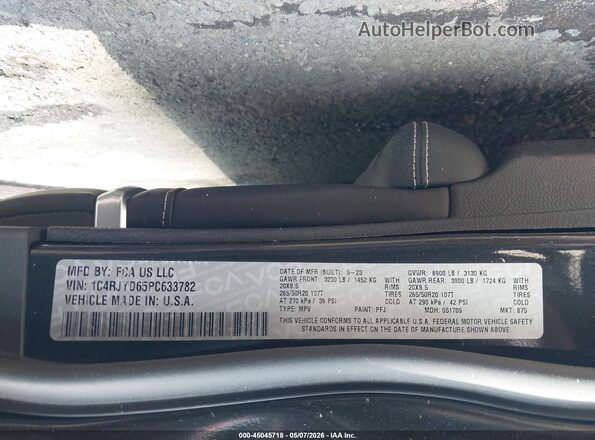 1C4RJYD65PC633782 2023 JEEP GRAND CHEROKEE 4XE Серый Вид подкапотного пространства