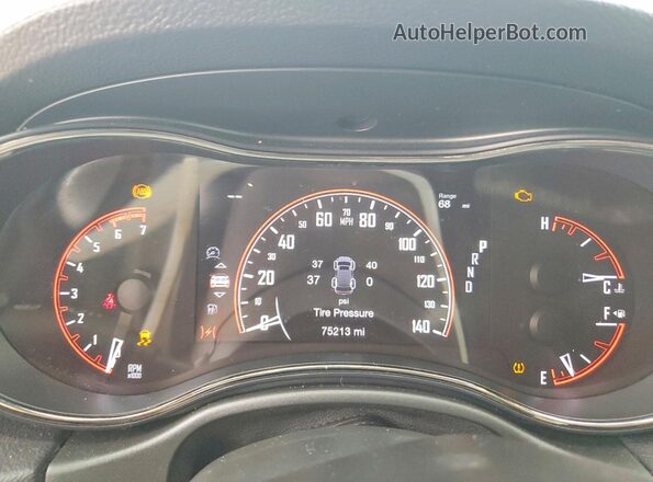1C4SDHCT1LC166161 2020 DODGE DURANGO Blue Вид щитка приладів
