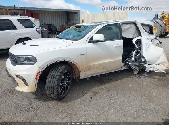 1C4SDJCT2MC804538 2021 DODGE DURANGO White Առջևի ձախ երեք քառորդ տեսարան