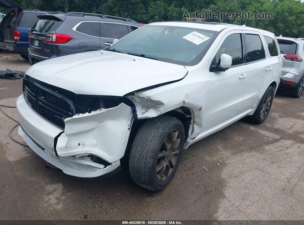 1C4SDJCT4HC763044 2017 DODGE DURANGO White წინა მარცხენა ხედი სამი მეოთხედიდან