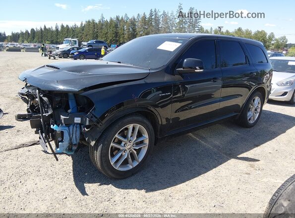 1C4SDJCT4MC520537 2021 DODGE DURANGO Black წინა მარცხენა ხედი სამი მეოთხედიდან