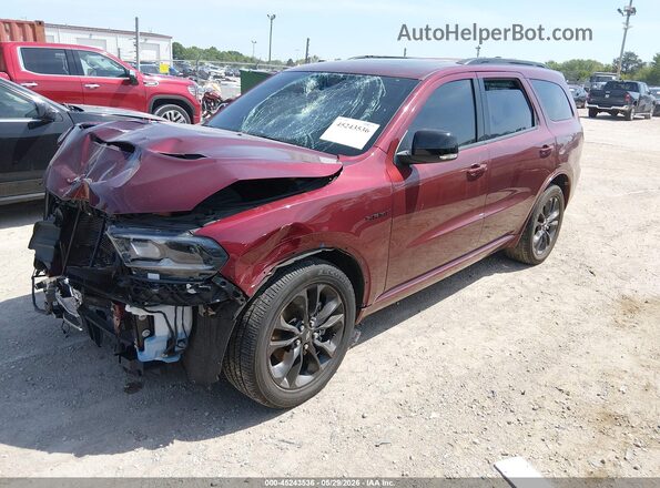 1C4SDJCT5RC237751 2024 DODGE DURANGO Темно-бордовый Передняя левая четверть