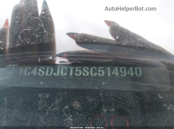 1C4SDJCT5SC514940 2025 DODGE DURANGO Black Widok komory silnika