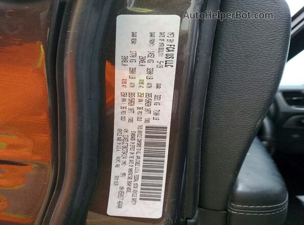 1C4SDJCT9KC734114 2019 DODGE DURANGO Charcoal Vista de la etiqueta del VIN