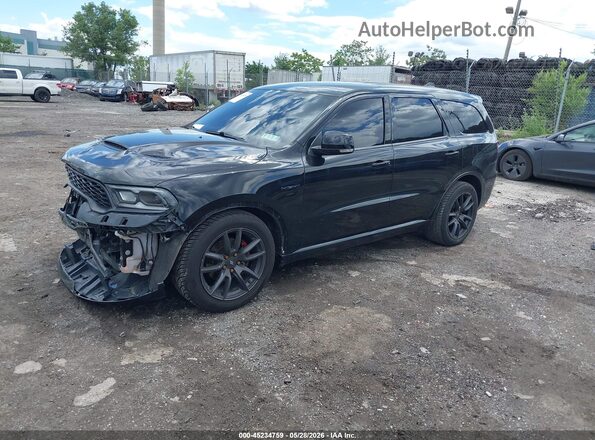 1C4SDJCTXMC575123 2021 DODGE DURANGO Black Передня ліва чверть