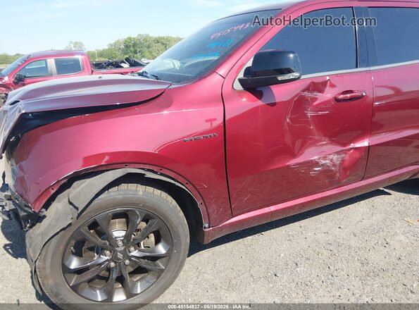 1C4SDJCTXMC692703 2021 DODGE DURANGO Maroon Դիմացի տեսք