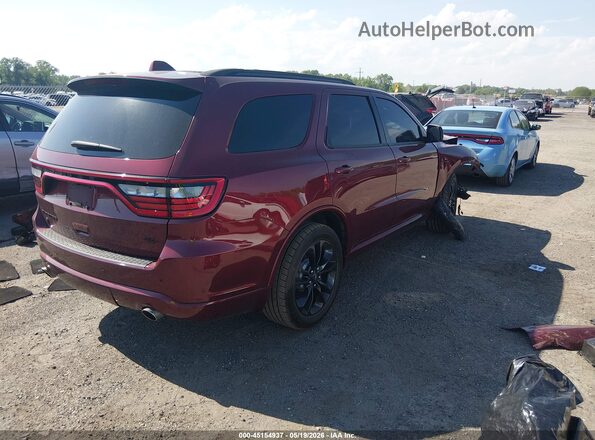 1C4SDJCTXMC692703 2021 DODGE DURANGO Maroon Հետևի աջ