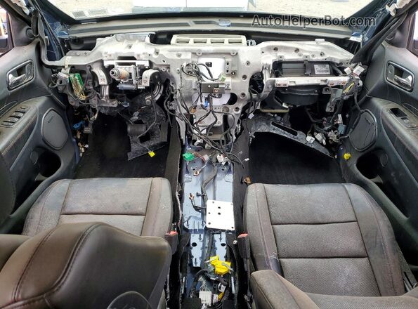 1C4SDJCTXMC762930 2021 DODGE DURANGO Blue Dashboard view