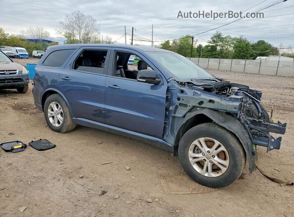 1C4SDJCTXMC762930 2021 DODGE DURANGO Blue Front right