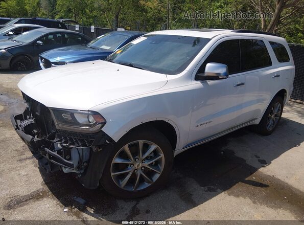 1C4SDJET3LC192930 2020 DODGE DURANGO White Vista tres cuartos delantera izquierda
