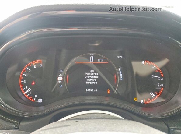 1C4SDJFT2PC673675 2023 DODGE DURANGO Black ხელსაწყოთა პანელის ხედი