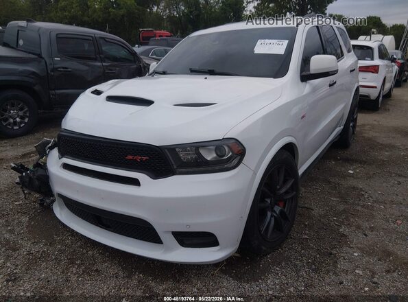 1C4SDJGJ6JC145755 2018 DODGE DURANGO White Передня ліва чверть