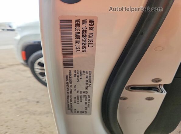 1C4SJSBP3PS568219 2023 JEEP WAGONEER White Vista de la etiqueta del VIN