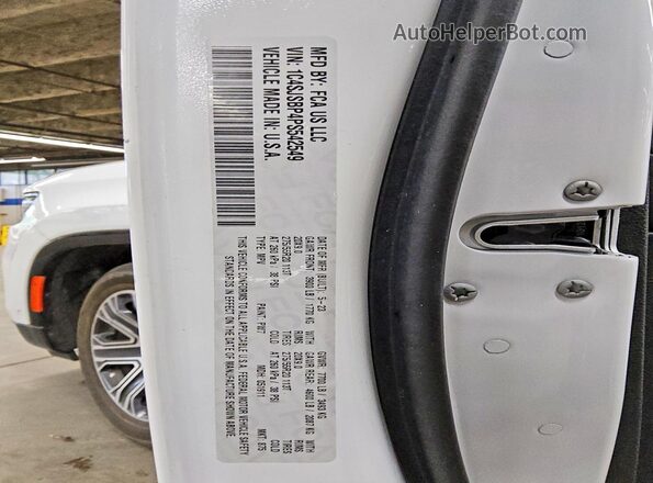 1C4SJSBP4PS542549 2023 JEEP WAGONEER White VIN կոդի պիտակի տեսք