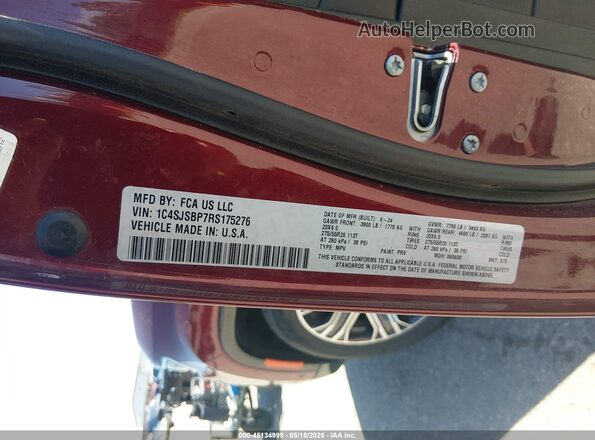 1C4SJSBP7RS175276 2024 JEEP WAGONEER L Burgundy 
