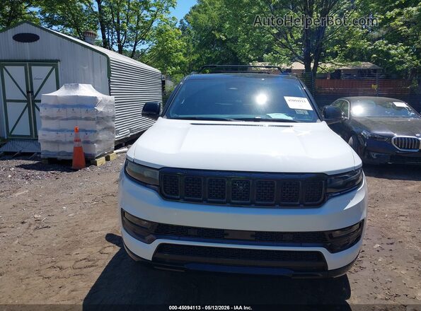 1C4SJSFP8RS150073 2024 JEEP GRAND WAGONEER L White ხელსაწყოთა პანელის ხედი