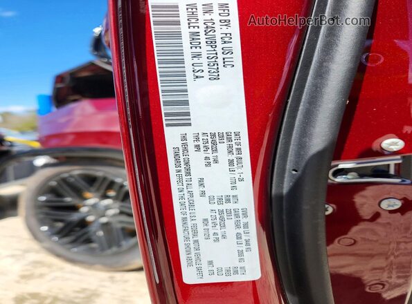 1C4SJVBP1TS157378 2026 JEEP GRAND Burgundy Widok wnętrza 360 stopni