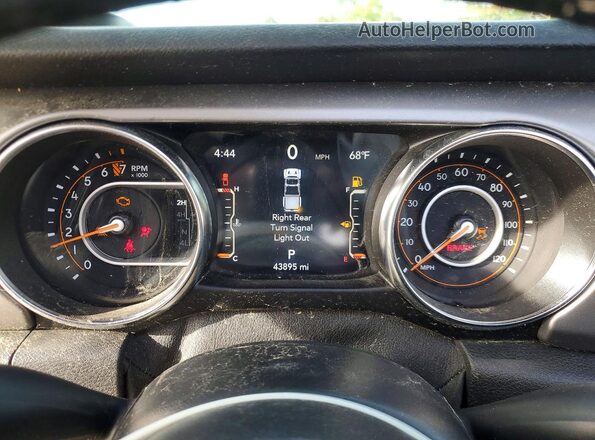 1C6HJTAG0ML605516 2021 JEEP GLADIATOR White Widok zestawu wskaźników