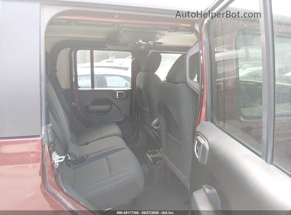 1C6HJTAG3ML523084 2021 JEEP GLADIATOR Maroon VIN კოდის სტიკერის ხედი