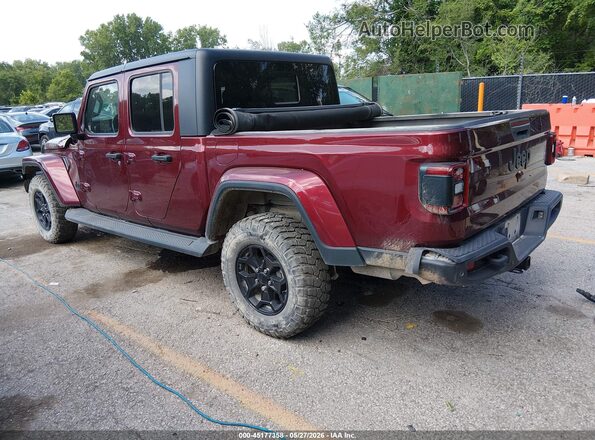 1C6HJTAG3ML523084 2021 JEEP GLADIATOR Maroon უკანა მარცხენა