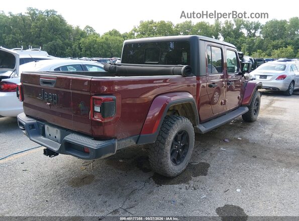 1C6HJTAG3ML523084 2021 JEEP GLADIATOR Maroon უკანა მარჯვენა