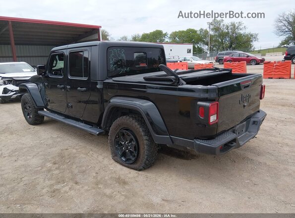 1C6HJTAG4ML519514 2021 JEEP GLADIATOR Черный Задняя левая четверть