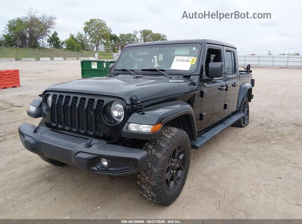 1C6HJTAG4ML519514 2021 JEEP GLADIATOR Черный Передняя левая четверть