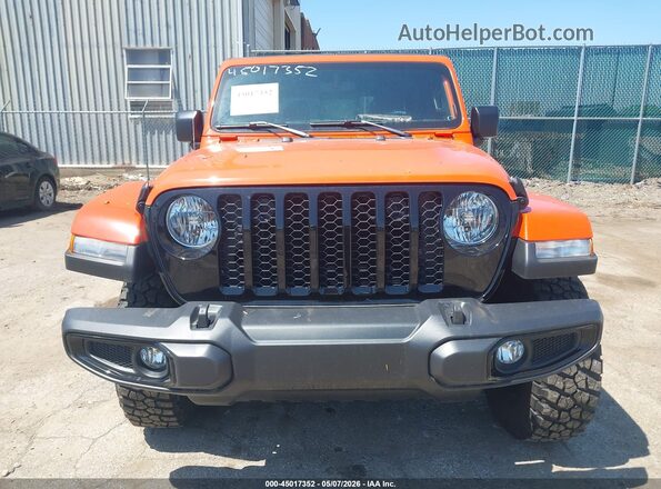 1C6HJTAG4PL578180 2023 JEEP GLADIATOR Orange Widok zestawu wskaźników