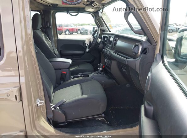 1C6HJTAG5LL191325 2020 JEEP GLADIATOR Brown Widok wnętrza z przodu