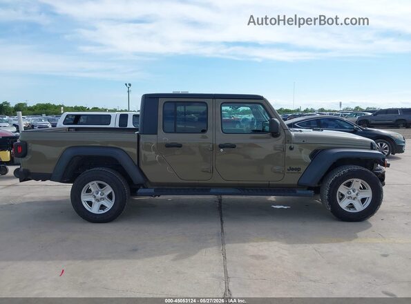1C6HJTAG5LL191325 2020 JEEP GLADIATOR Brown Widok wnętrza z tyłu