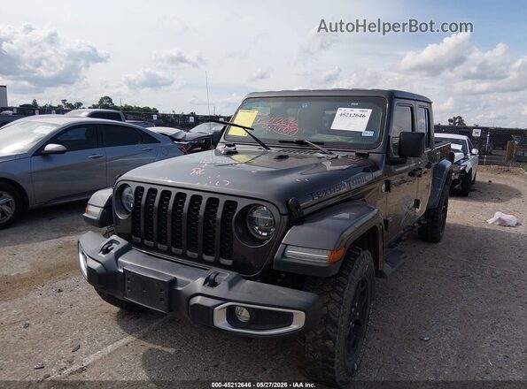 1C6HJTAG5ML565224 2021 JEEP GLADIATOR Gray წინა მარცხენა ხედი სამი მეოთხედიდან