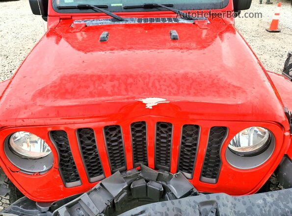 1C6HJTAG6ML525685 2021 JEEP GLADIATOR Red Rear interior view