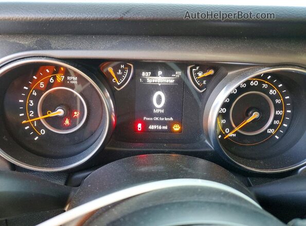 1C6HJTAG7NL122011 2022 JEEP GLADIATOR Green ხელსაწყოთა პანელის ხედი