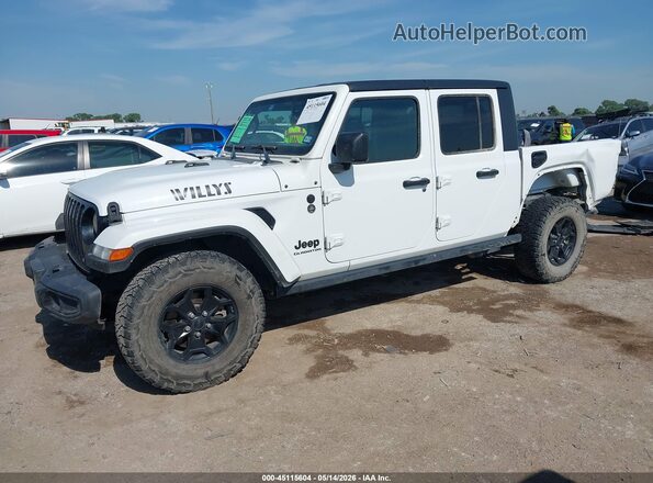 1C6HJTAG8ML565671 2021 JEEP GLADIATOR White Передня ліва чверть