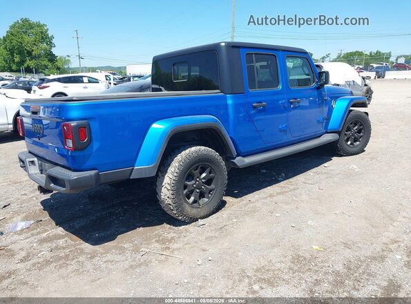 1C6HJTAGXML564487 2021 JEEP GLADIATOR Light Blue Trasero derecho