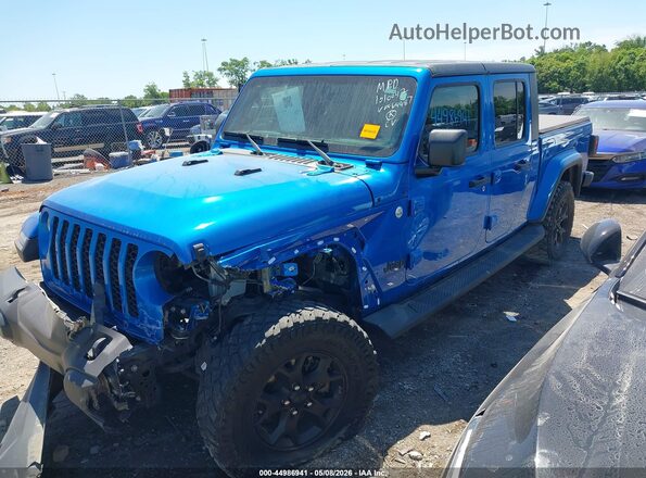 1C6HJTAGXML564487 2021 JEEP GLADIATOR Light Blue Vista tres cuartos delantera izquierda