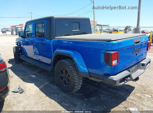 1C6HJTAGXML564487 2021 JEEP GLADIATOR Light Blue Trasero izquierdo