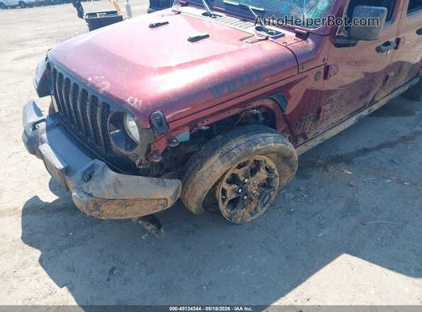 1C6HJTAGXML584366 2021 JEEP GLADIATOR Purple წინა ხედი