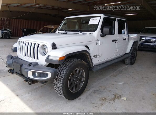 1C6HJTFG1LL103492 2020 JEEP GLADIATOR White წინა მარცხენა ხედი სამი მეოთხედიდან