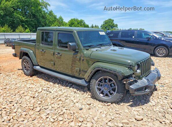 1C6HJTFG5ML587815 2021 JEEP GLADIATOR Зеленый Передняя правая четверть