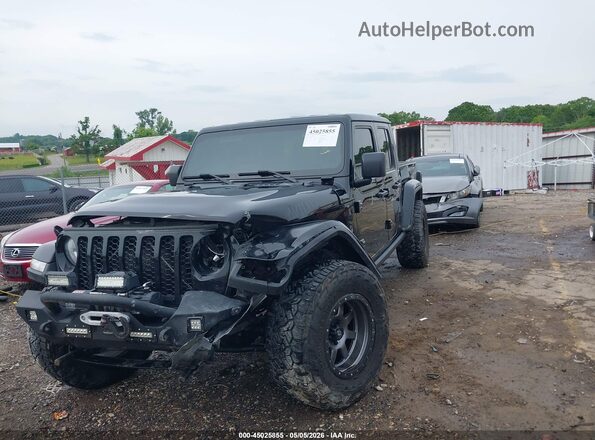 1C6JJTAM3ML513582 2021 JEEP GLADIATOR Black Front view
